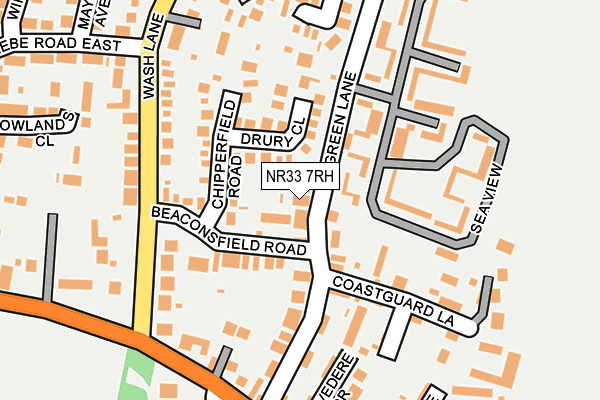 NR33 7RH map - OS OpenMap – Local (Ordnance Survey)