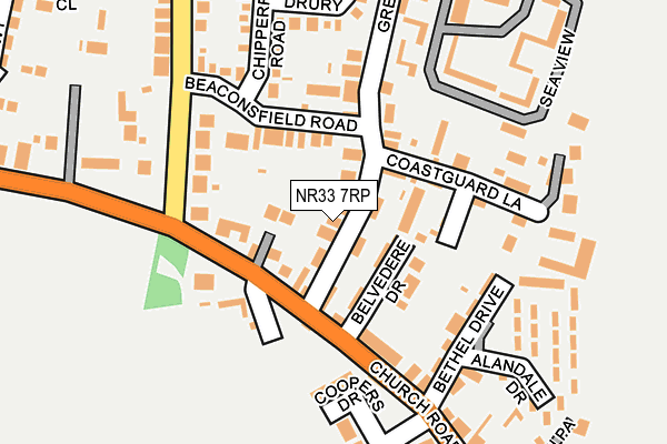 NR33 7RP map - OS OpenMap – Local (Ordnance Survey)