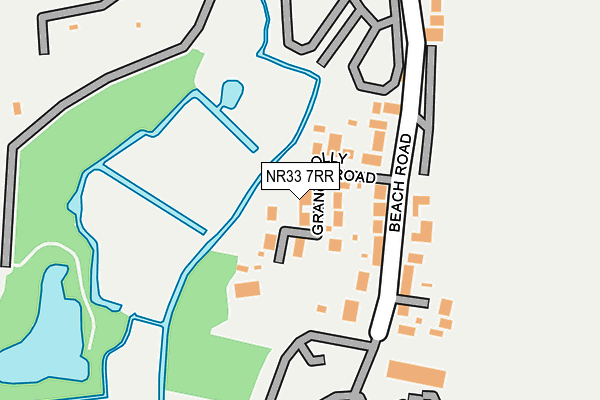 NR33 7RR map - OS OpenMap – Local (Ordnance Survey)