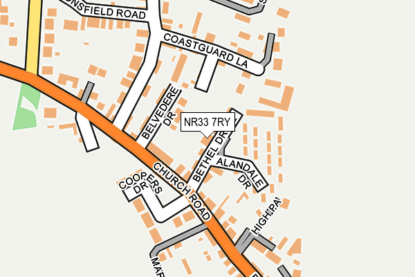 NR33 7RY map - OS OpenMap – Local (Ordnance Survey)