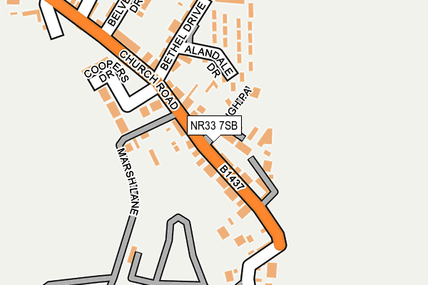 NR33 7SB map - OS OpenMap – Local (Ordnance Survey)