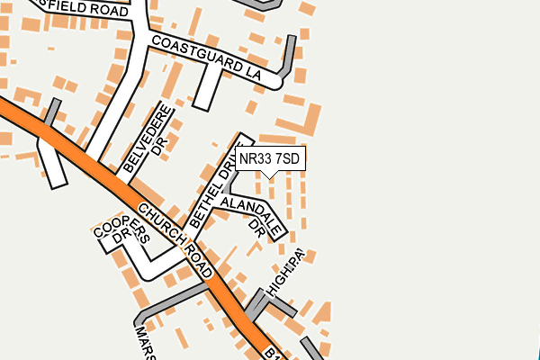 NR33 7SD map - OS OpenMap – Local (Ordnance Survey)