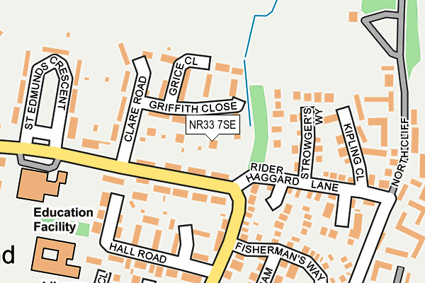 NR33 7SE map - OS OpenMap – Local (Ordnance Survey)