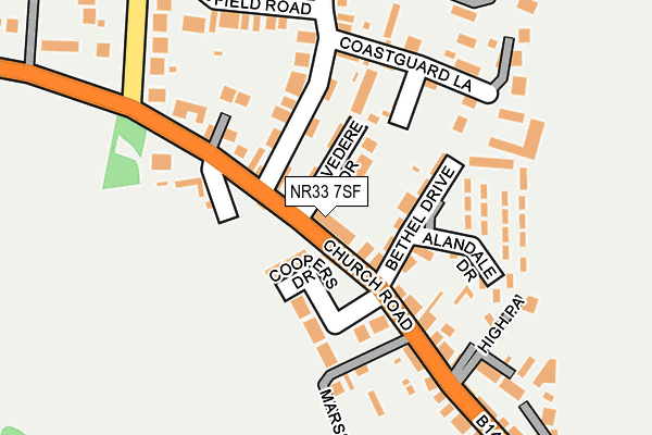 NR33 7SF map - OS OpenMap – Local (Ordnance Survey)