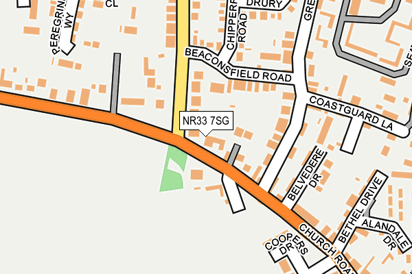 NR33 7SG map - OS OpenMap – Local (Ordnance Survey)