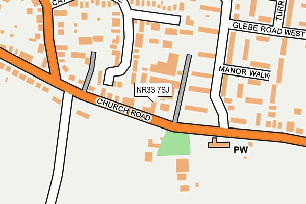 NR33 7SJ map - OS OpenMap – Local (Ordnance Survey)