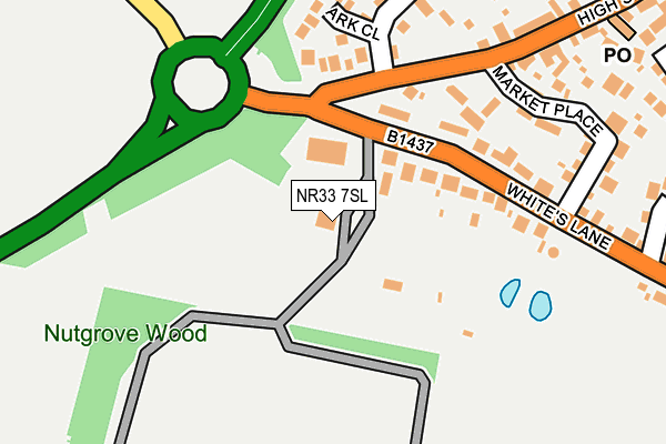 NR33 7SL map - OS OpenMap – Local (Ordnance Survey)