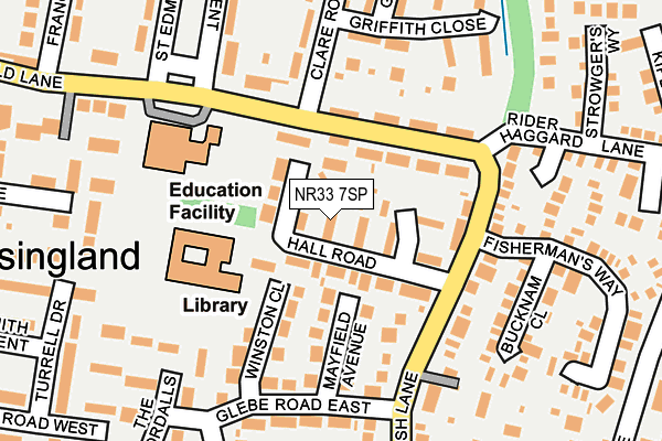 NR33 7SP map - OS OpenMap – Local (Ordnance Survey)