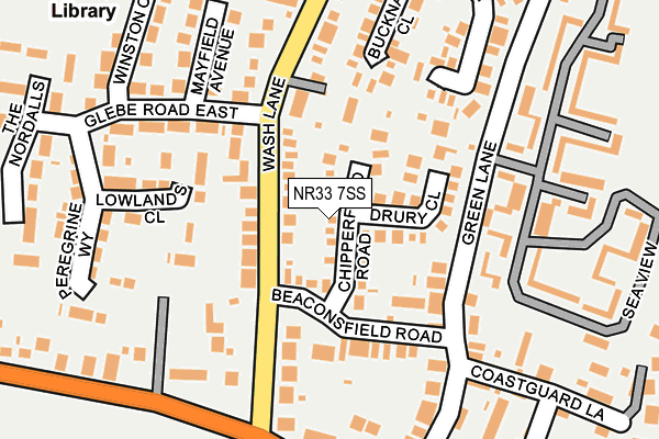 NR33 7SS map - OS OpenMap – Local (Ordnance Survey)
