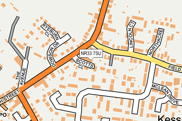 NR33 7SU map - OS OpenMap – Local (Ordnance Survey)