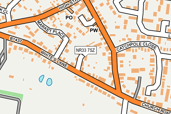 NR33 7SZ map - OS OpenMap – Local (Ordnance Survey)