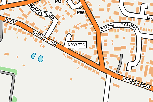 NR33 7TG map - OS OpenMap – Local (Ordnance Survey)