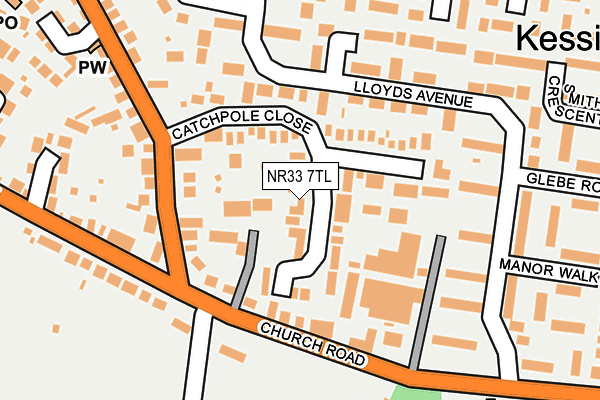 NR33 7TL map - OS OpenMap – Local (Ordnance Survey)