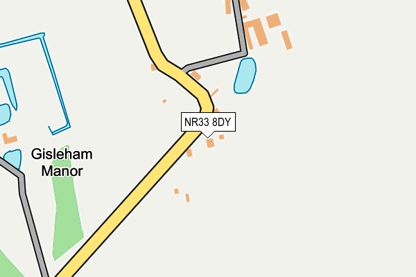 NR33 8DY map - OS OpenMap – Local (Ordnance Survey)