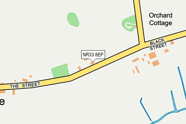 NR33 8EP map - OS OpenMap – Local (Ordnance Survey)