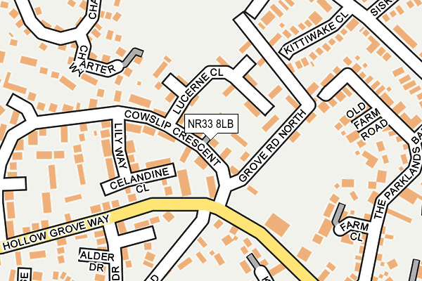 NR33 8LB map - OS OpenMap – Local (Ordnance Survey)
