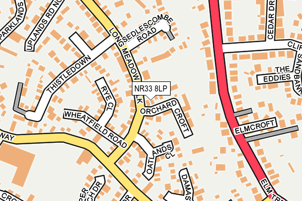 NR33 8LP map - OS OpenMap – Local (Ordnance Survey)