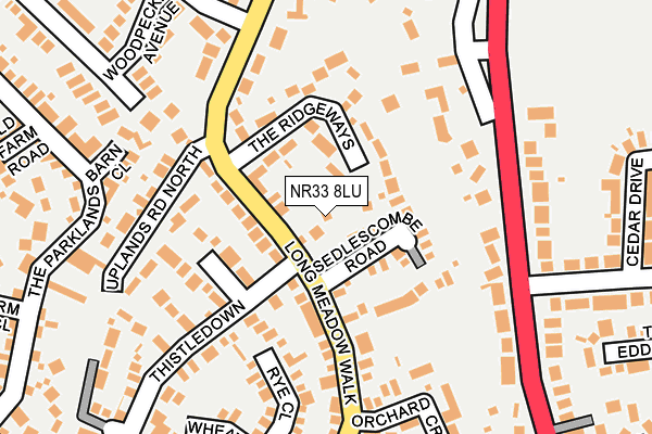 NR33 8LU map - OS OpenMap – Local (Ordnance Survey)