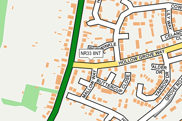NR33 8NT map - OS OpenMap – Local (Ordnance Survey)