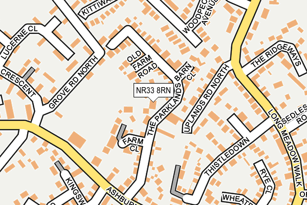 NR33 8RN map - OS OpenMap – Local (Ordnance Survey)