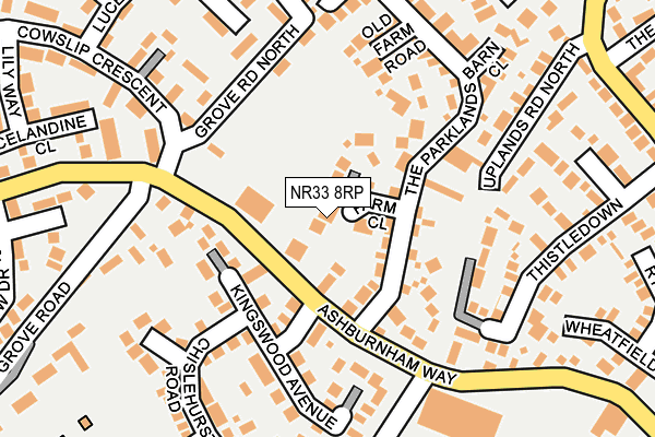 NR33 8RP map - OS OpenMap – Local (Ordnance Survey)