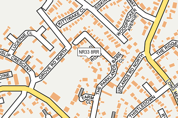 NR33 8RR map - OS OpenMap – Local (Ordnance Survey)