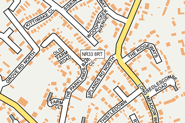 NR33 8RT map - OS OpenMap – Local (Ordnance Survey)
