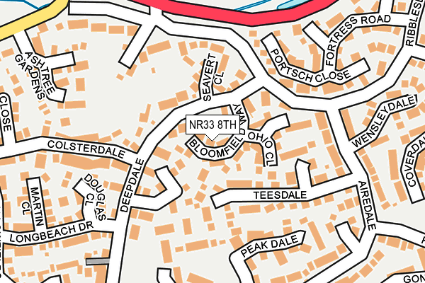 NR33 8TH map - OS OpenMap – Local (Ordnance Survey)