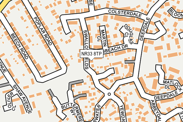 NR33 8TP map - OS OpenMap – Local (Ordnance Survey)