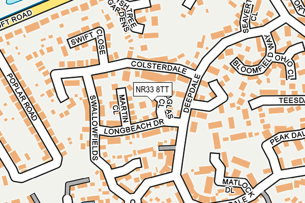 NR33 8TT map - OS OpenMap – Local (Ordnance Survey)