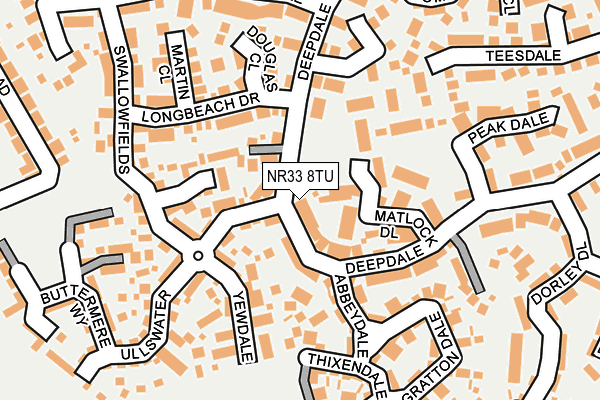 NR33 8TU map - OS OpenMap – Local (Ordnance Survey)