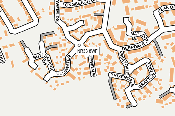 NR33 8WF map - OS OpenMap – Local (Ordnance Survey)