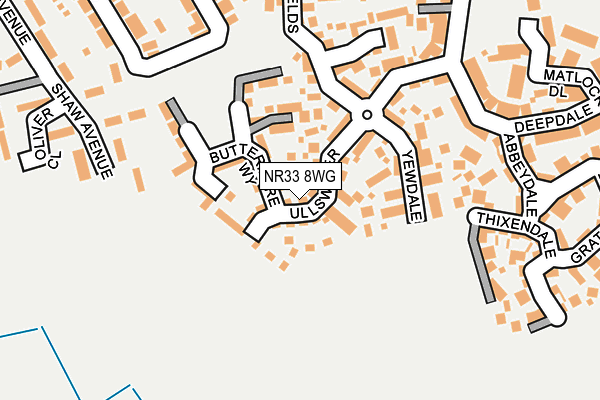 NR33 8WG map - OS OpenMap – Local (Ordnance Survey)