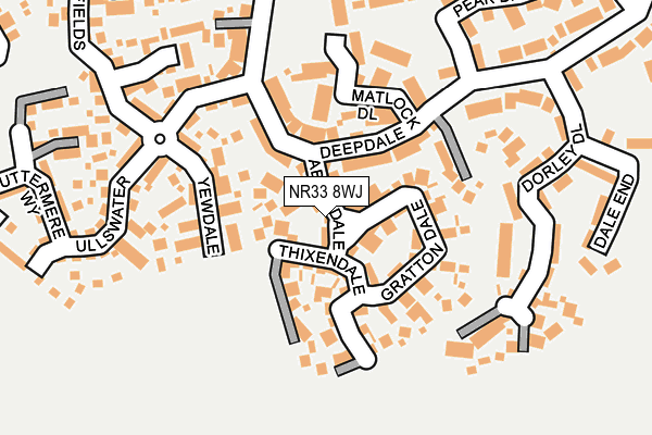 NR33 8WJ map - OS OpenMap – Local (Ordnance Survey)