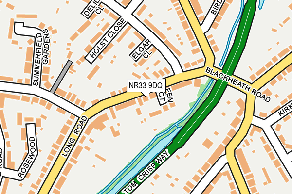 NR33 9DQ map - OS OpenMap – Local (Ordnance Survey)