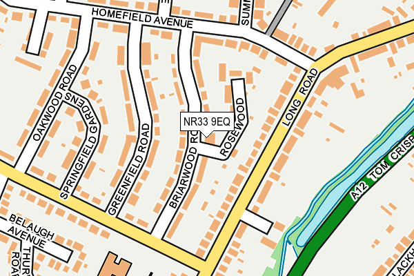 NR33 9EQ map - OS OpenMap – Local (Ordnance Survey)