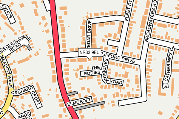 NR33 9EU map - OS OpenMap – Local (Ordnance Survey)