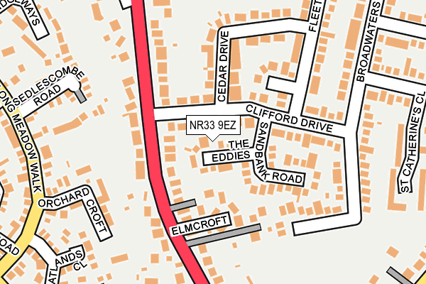 NR33 9EZ map - OS OpenMap – Local (Ordnance Survey)