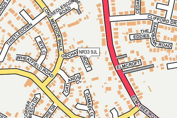 NR33 9JL map - OS OpenMap – Local (Ordnance Survey)