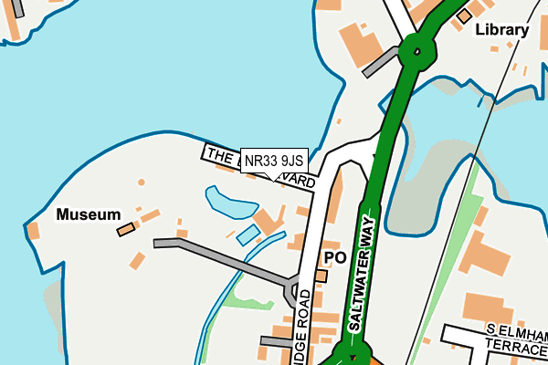 NR33 9JS map - OS OpenMap – Local (Ordnance Survey)