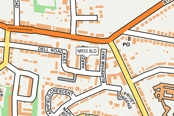 NR33 9LD map - OS OpenMap – Local (Ordnance Survey)