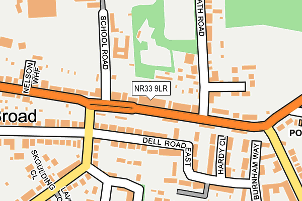 NR33 9LR map - OS OpenMap – Local (Ordnance Survey)