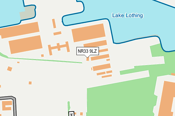 NR33 9LZ map - OS OpenMap – Local (Ordnance Survey)