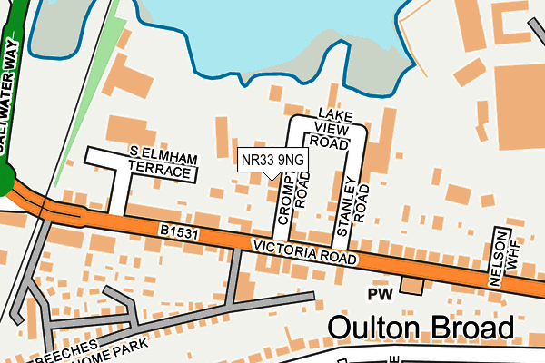 NR33 9NG map - OS OpenMap – Local (Ordnance Survey)