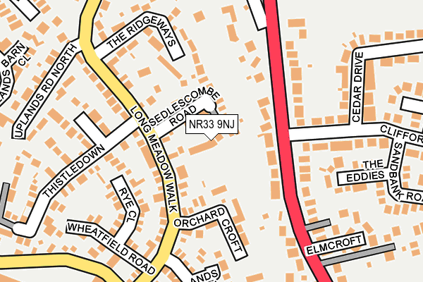 NR33 9NJ map - OS OpenMap – Local (Ordnance Survey)