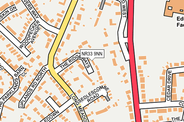 NR33 9NN map - OS OpenMap – Local (Ordnance Survey)