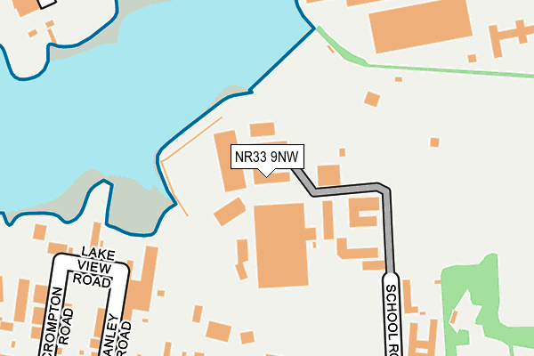 NR33 9NW map - OS OpenMap – Local (Ordnance Survey)
