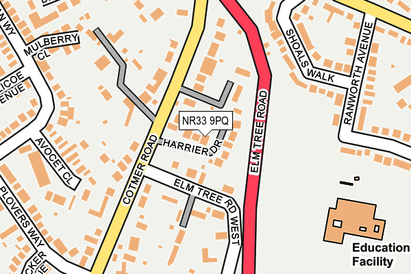 NR33 9PQ map - OS OpenMap – Local (Ordnance Survey)