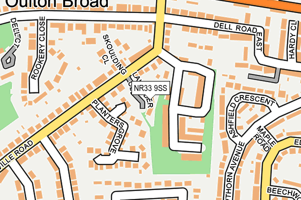 NR33 9SS map - OS OpenMap – Local (Ordnance Survey)