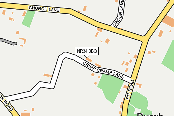 NR34 0BQ map - OS OpenMap – Local (Ordnance Survey)
